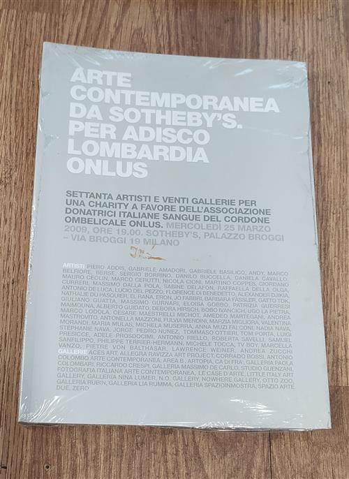 Arte Contemporanea Da Sotheby's Per Adisco Lombardia Onlus
