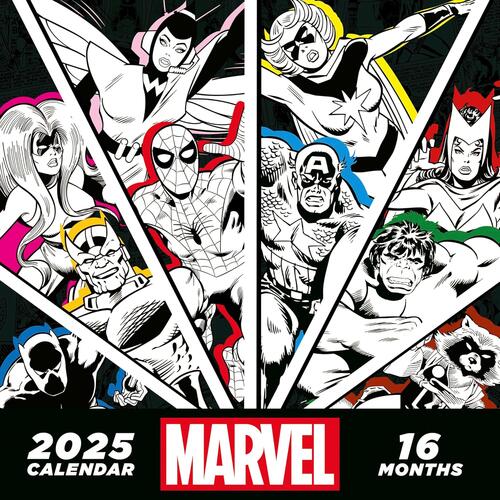 Marvel 2025 Calendario 30 X 30 Cm Pyramid Alpha Edition 2024