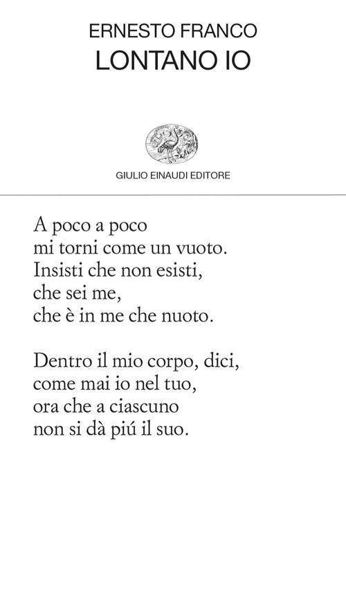 Lontano Io Ernesto Franco Einaudi 2024