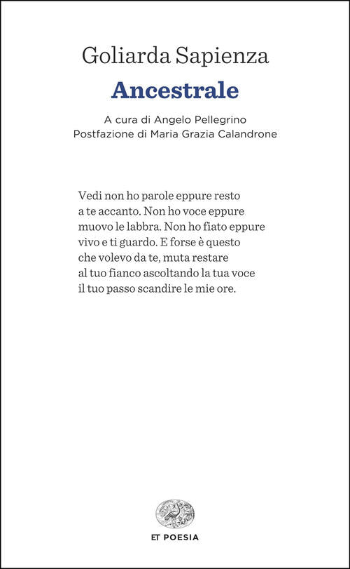 Ancestrale Goliarda Sapienza Einaudi 2025