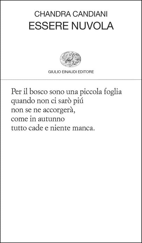 Essere Nuvola Chandra Livia Candiani Einaudi 2026