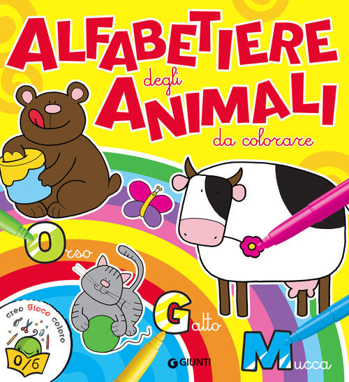 Alfabetiere Degli Animali Da Colorare Giunti Editore 2018