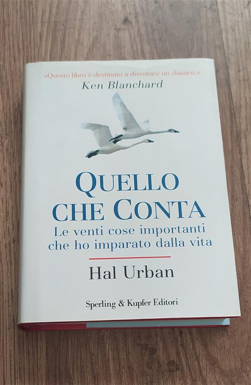 Quello Che Conta. Le Venti Cose Importanti Che Ho Imparato Dalla Vita Hal Urba