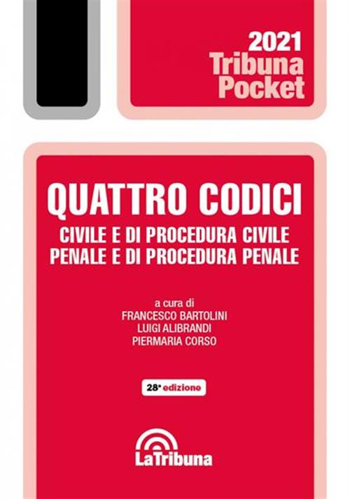 Quattro Codici. Civile E Di Procedura Civile, Penale E Di Procedura Penale La