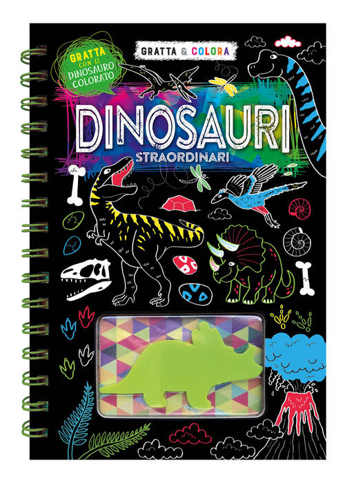 Dinosauri Straordinari. Con Sagoma In Plastica Per Grattare Emme Edizioni 2023