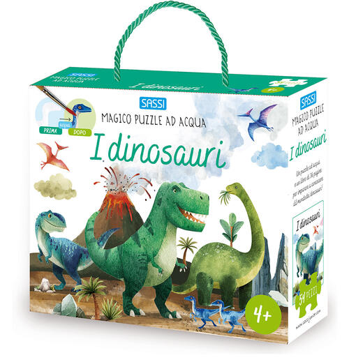 I Dinosauri. Magico Puzzle Ad Acqua. Con Pennello. Con Puzzle Da 54 Pezzi Matt