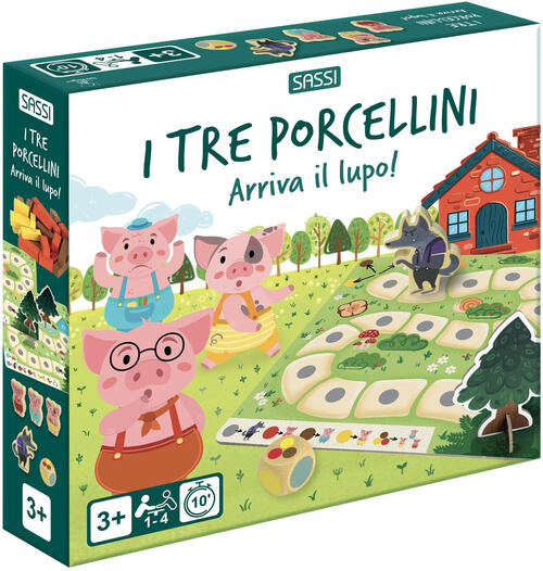 I Tre Porcellini. Arriva Il Lupo! I Miei Primi Giochi Di Societa. Nuova Ediz.