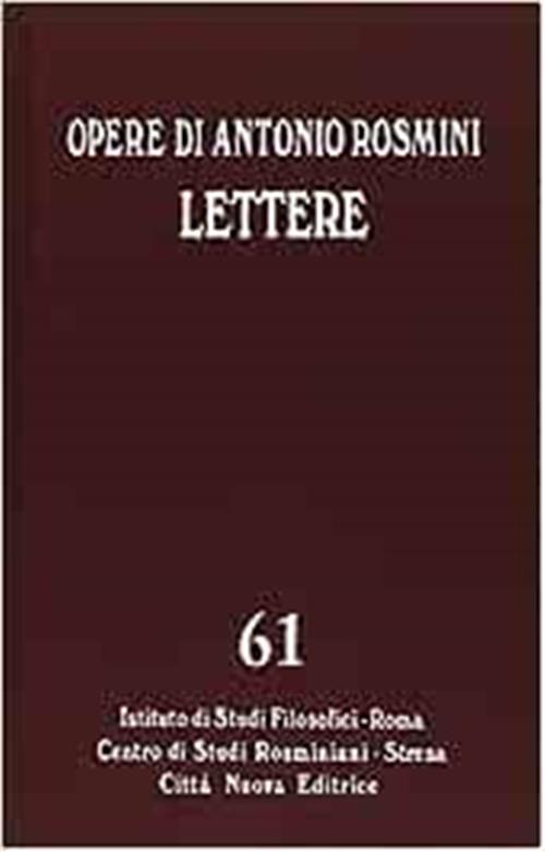 Opere. Vol. 61: Le Lettere.