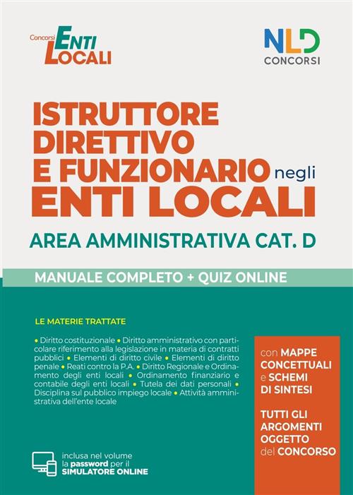 Concorso Per Istruttore E Istruttore Direttivo Area Amministrativa Enti Locali