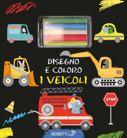 Disegno E Coloro I Veicoli. Con Gessetti Pulce 2024