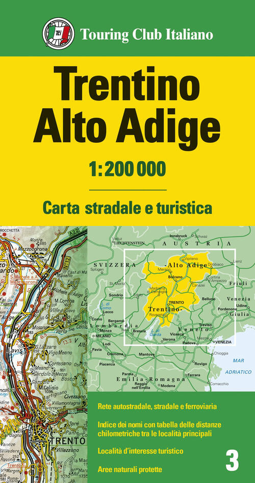 Trentino Alto Adige 1:200.000 Touring 2025