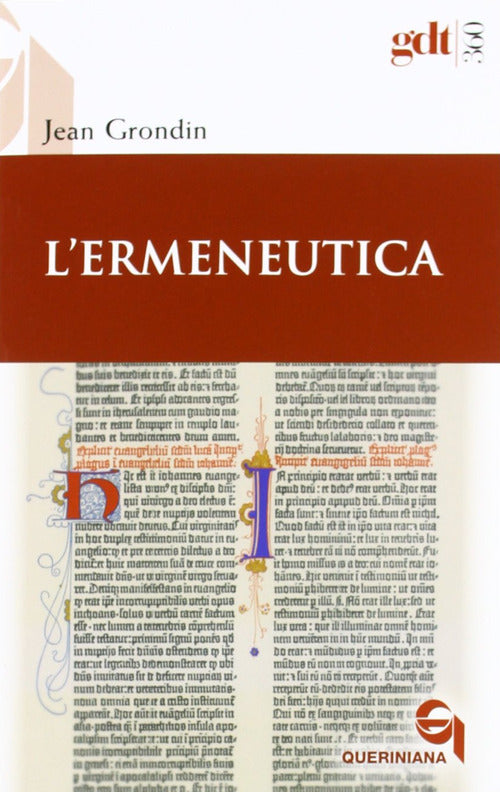 L' Ermeneutica Jean Grondin Queriniana 2012