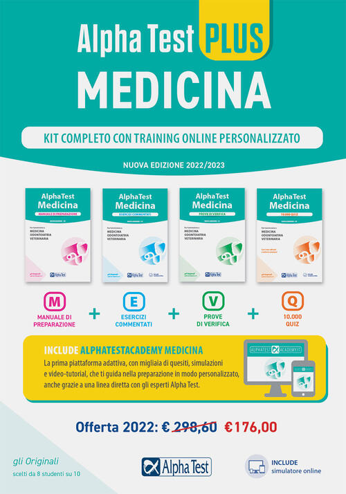 Alpha Test Plus. Medicina. Kit Completo Di Preparazione Con Training Online Pe