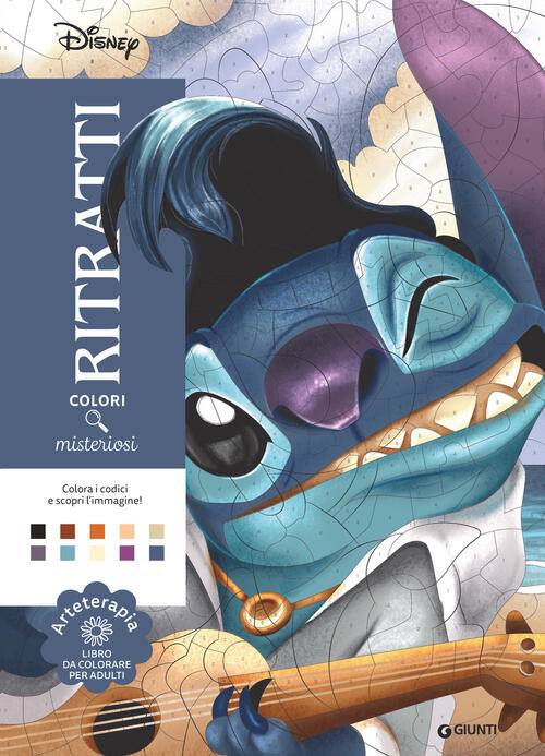 Stitch. Ritratti. Colori Misteriosi. Arteterapia. Libro Da Colorare Per Adulti
