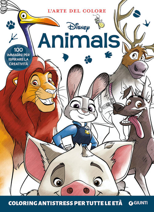 Disney Animals. Coloring Antistress Per Tutte Le Eta Disney Libri 2025