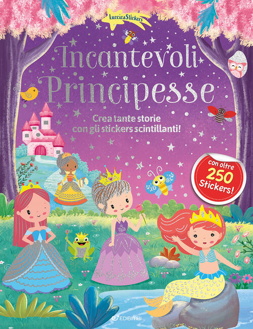Incantevoli Principesse. Luccicasticker Edibimbi 2026