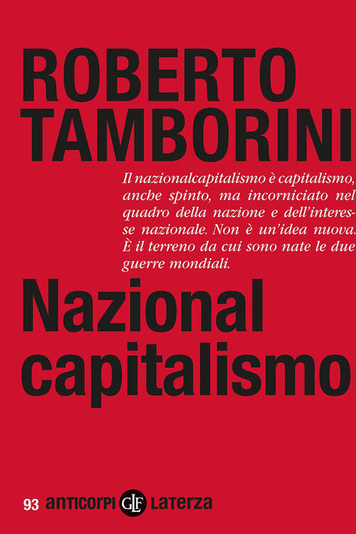 Nazionalcapitalismo Roberto Tamborini Laterza 2026
