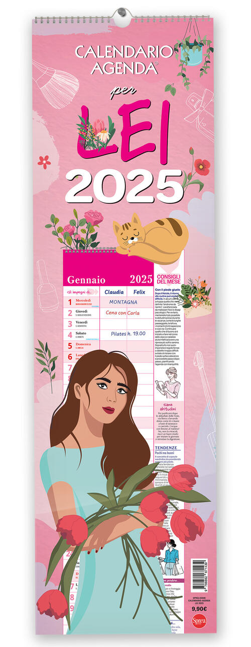 Calendario-Agenda Per Lei 2025 Sprea Editori 2024