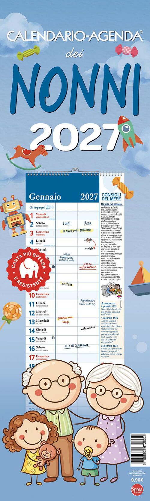 Calendario-Agenda Dei Nonni 2027 Sprea Book 2026