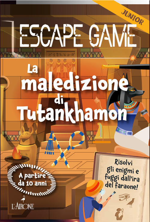 La Maledizione Di Tutankhamon. Escape Game Valerie Cluzel L'airone Editrice Ro