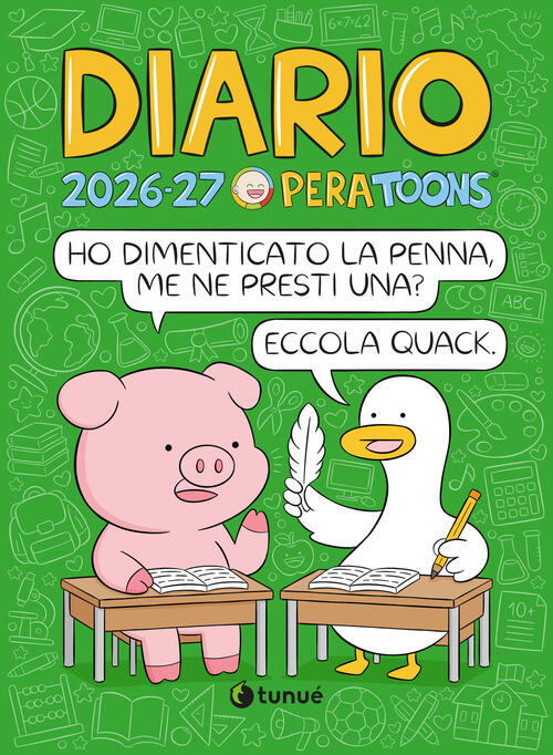 Pera Toons. Diario Scolastico 2026-2027 Pera Toons Tunue 2026