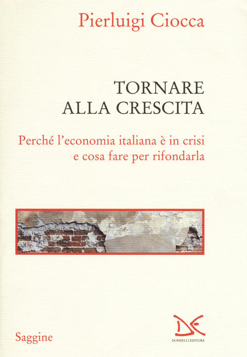 Tornare Alla Crescita. Perche L'economia Italiana E In Crisi E Cosa Fare Per R