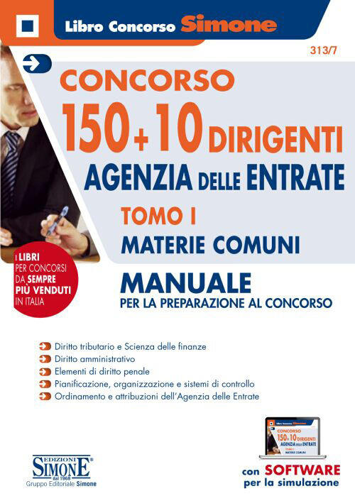 Concorso 150 + 10 Dirigenti. Agenzia Delle Entrate. Manuale Per La Preparazion