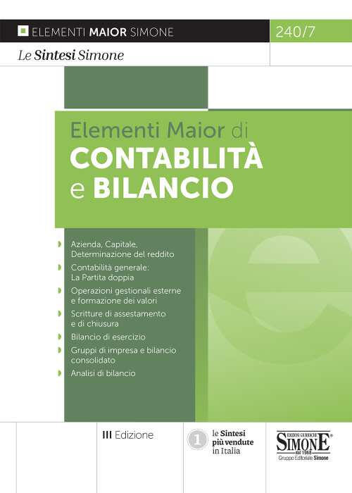 Contabilita E Bilancio Edizioni Giuridiche Simone 2021