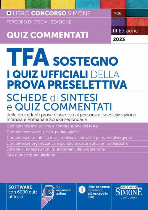 Tfa Sostegno. La Prova Scritta. Quesiti Svolti Per La Prova Scritta Dei Percor