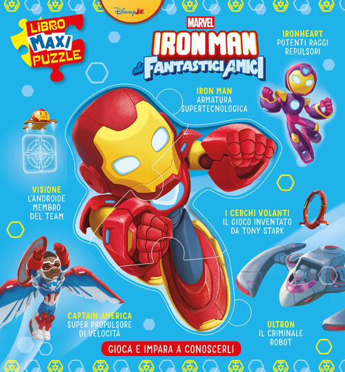 Iron Man. Gioca E Impara A Conoscerli. Libro Maxi Puzzle Marvel Libri 2026