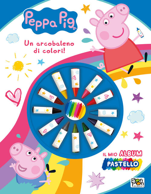 Un Arcobaleno Di Colori! Peppa Pig. Il Mio Album Pastello. Con 12 Pastelli A C