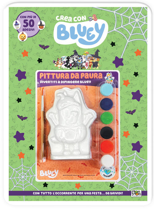 Pittura Da Paura. Crea Con Bluey. Con Personaggio Da Dipingere, Pennello E Col