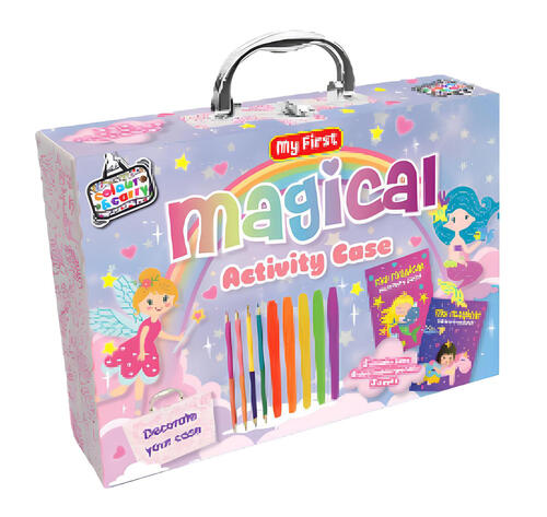 Valigetta Delle Creature Magiche. Con 4 Fogli Stencil E Fogli Con Silhouette.