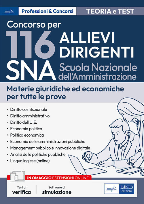 Concorso 116 Allievi Dirigenti Sna (Scuola Nazionale Dell'amministrazione). Ma