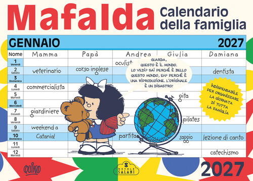 Mafalda. Calendario Della Famiglia 2027 Quino Magazzini Salani 2026