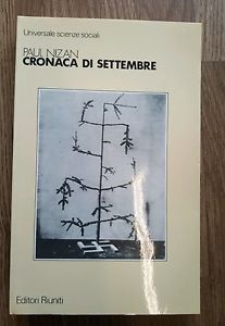 Cronaca Di Settembre Paul Nizan Editori Riuniti