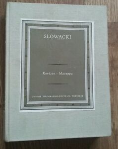 Grandi Scrittori Stranieri Slowacki Kordjan Mazeppa