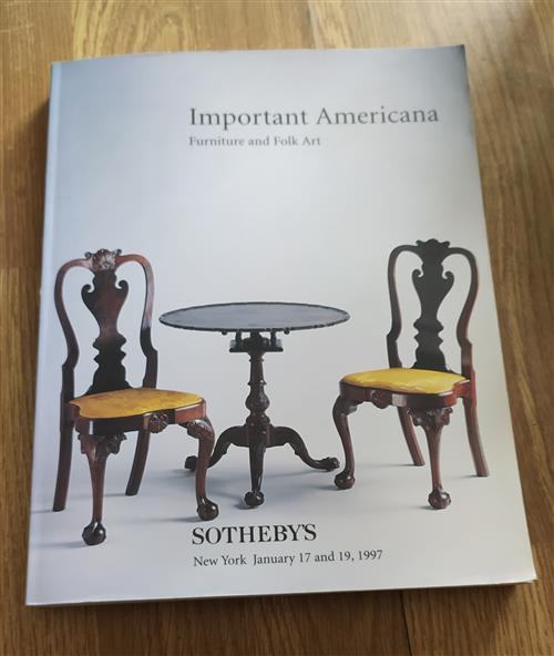 Important Americana. Forniture And Folk Art. New York January 1997