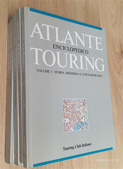 Atlante Enciclopedico Touring 5 Vol: Italia, Europa, Paesi Extraeuropei, Stori