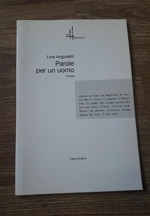 Parole Per Un Uomo Poesie