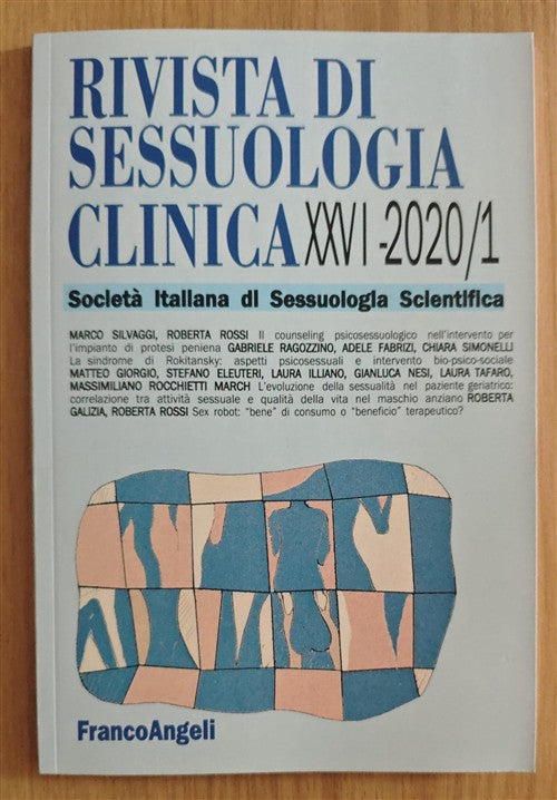Rivista Di Sessuologia Clinica Xxvi 2020/1 Marco Silvaggi, Roberta Rossi Franc