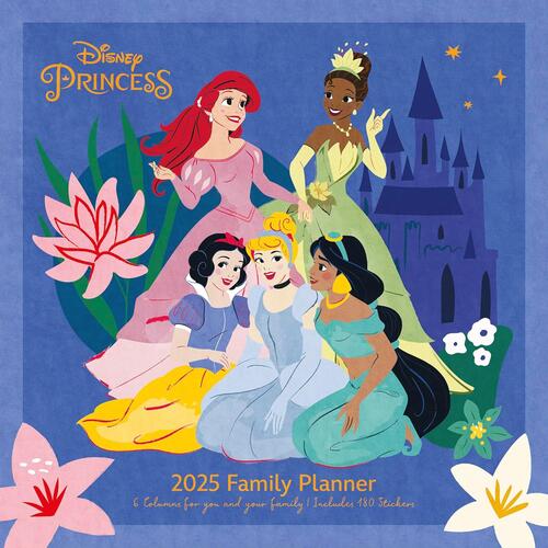 Disney Princess 2025 Family Planner 30 X 30 Cm Pyramid Alpha Edition 2024