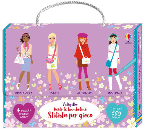Valigetta Vesto Le Bamboline. Stilista Per Gioco. Con Adesivi Fiona Watt Usbor
