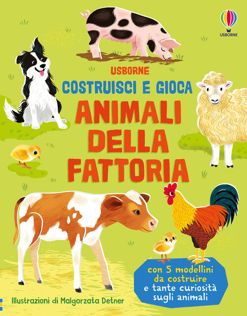 Animali Della Fattoria. Con 5 Modellini Abigail Wheatley Usborne 2025