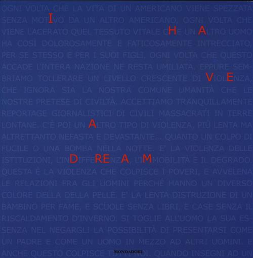 I Have A Dream. 50 Artisti Piu Uno A Sostegno Dei Diritti Umani. Catalogo Della Mostra Milano
