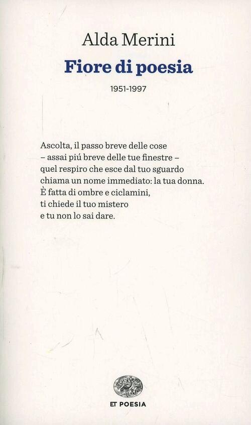 Fiore Di Poesia (1951-1997) Alda Merini Einaudi 2014