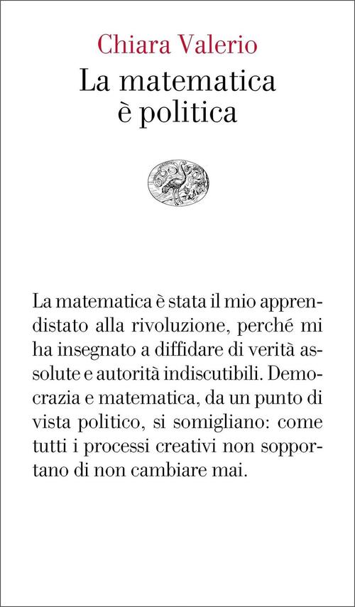 La Matematica E Politica Chiara Valerio Einaudi 2020