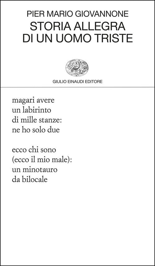 Storia Allegra Di Un Uomo Triste Pier Mario Giovannone Einaudi 2025