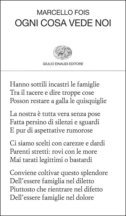 Ogni Cosa Vede Noi Marcello Fois Einaudi 2026