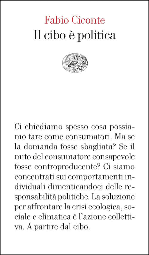 Il Cibo E Politica Fabio Ciconte Einaudi 2025